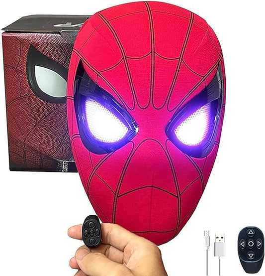 Spider - man Interactive Mask with Remote Control Movable Light Up Eyes Spiderman - NEXTLEVELUK