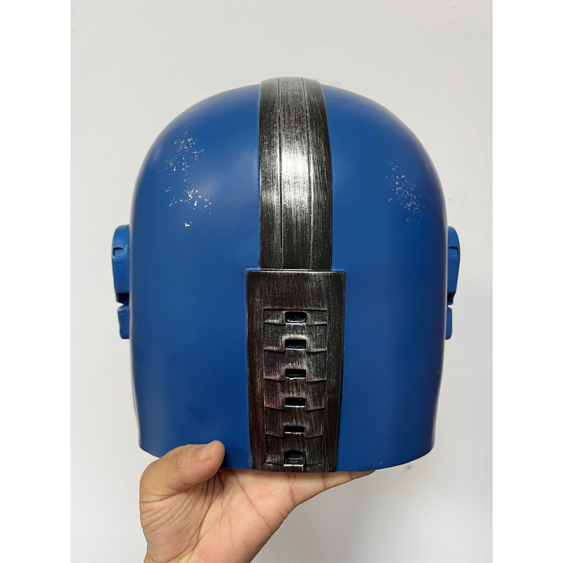 Star Wars Blue Mandalorian Commmander Trooper PVC Helmet - NEXTLEVELUK