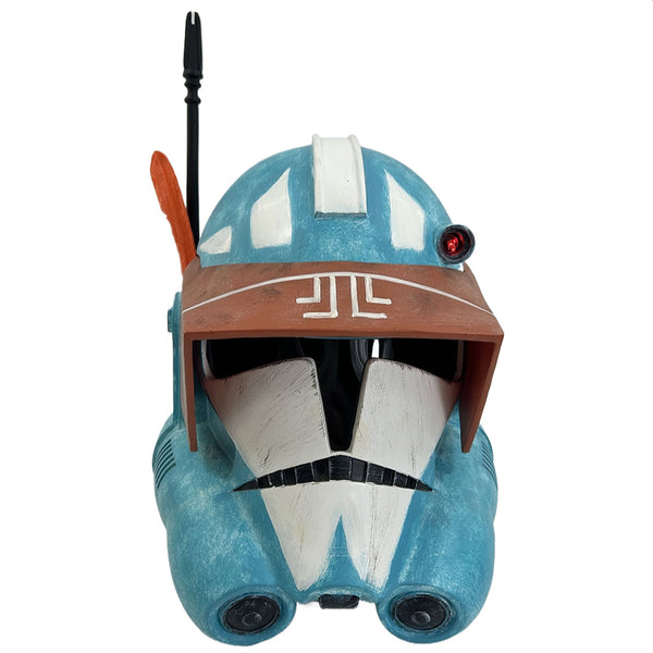 Star Wars Clone Captain Tukk Resin LED Cosplay Helmet DAMAGED