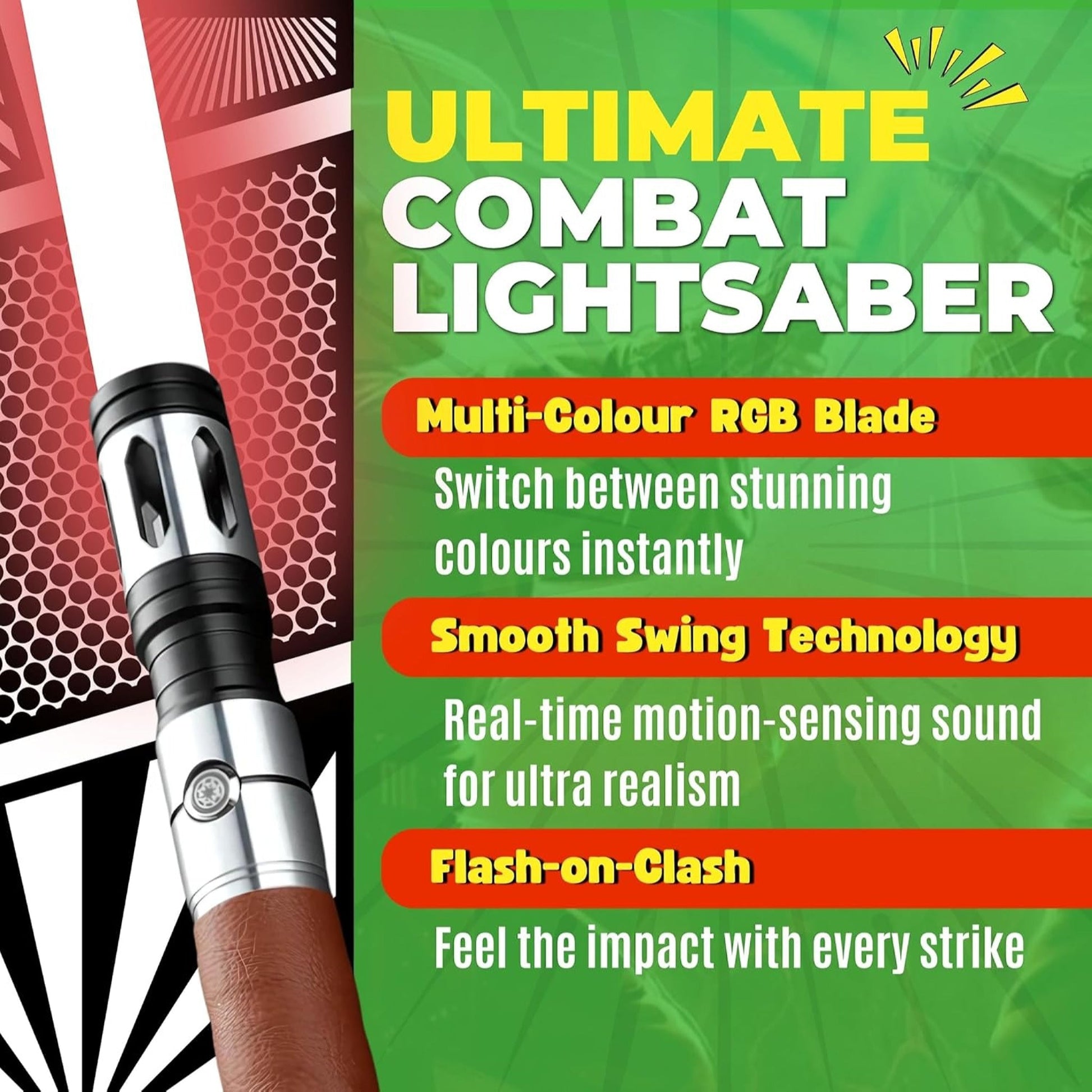 Star Wars Lightsaber RGB Smoothswing Cosplay 115B Silver - NEXTLEVELUK