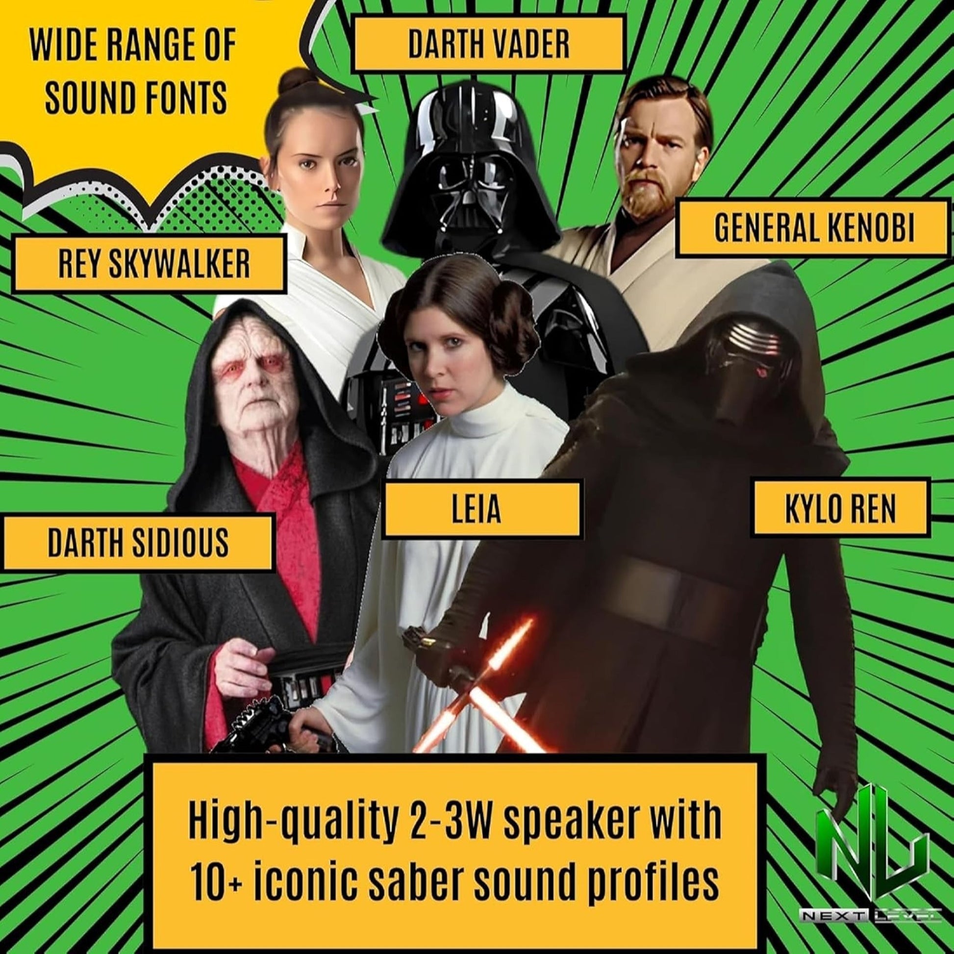 Star Wars Lightsaber RGB Smoothswing Kylo Ren Cosplay 180B - NEXTLEVELUK