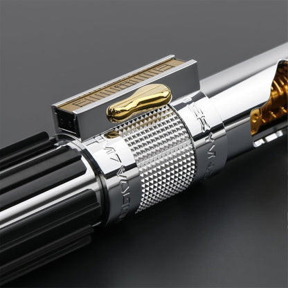 Star Wars Lightsaber Xenopixel Xeno3 Smoothswing Force FX Anakin Skywalker - Fallen Knight Cosplay KFX Silver - NEXTLEVELUK