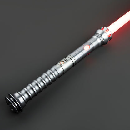 Star Wars No. 105 Baselit Grey Combat Lightsaber RGB Replica (No 28 Base) - NEXTLEVELUK