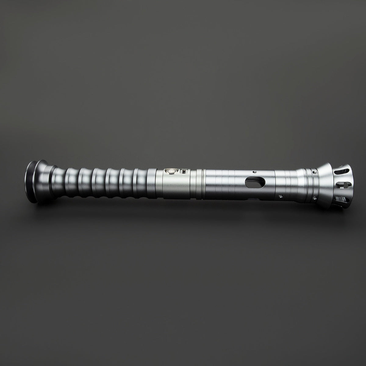 Star Wars No. 105 Baselit Grey Combat Lightsaber RGB Replica (No 28 Base) - NEXTLEVELUK