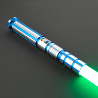 Star Wars No. 118 Baselit Blue Combat Lightsaber RGB Replica - NEXTLEVELUK