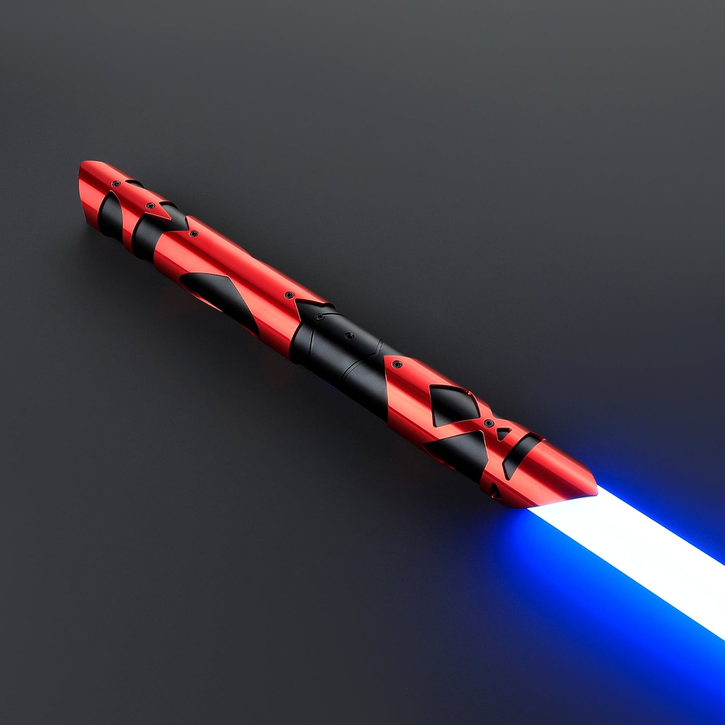 Star Wars No. 162 Red Baselit Combat Lightsaber RGB USB - C Chargable - NEXTLEVELUK