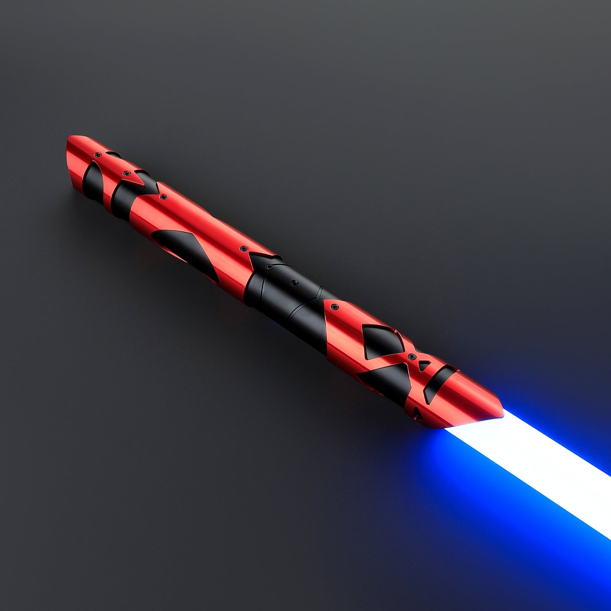 Star Wars No. 162 Red Baselit Combat Lightsaber RGB USB - C Chargable - NEXTLEVELUK