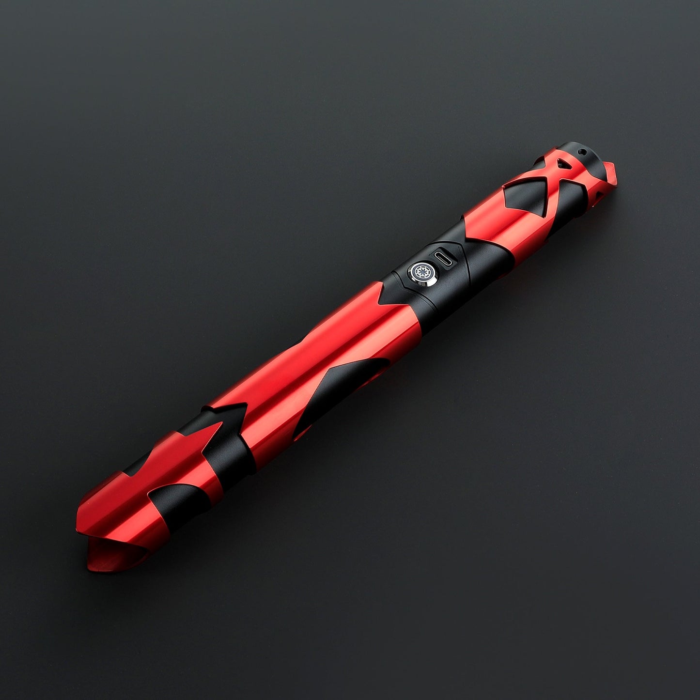 Star Wars No. 162 Red Baselit Combat Lightsaber RGB USB - C Chargable - NEXTLEVELUK
