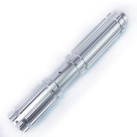 Star Wars No. C024 Silver Baselit Combat Lightsaber RGB Replica (No 104 Base) - NEXTLEVELUK