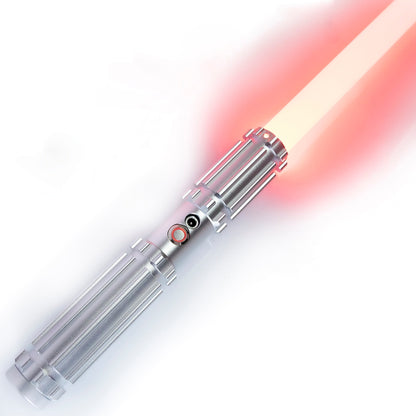 Star Wars No. C024 Silver Baselit Combat Lightsaber RGB Replica (No 104 Base) - NEXTLEVELUK