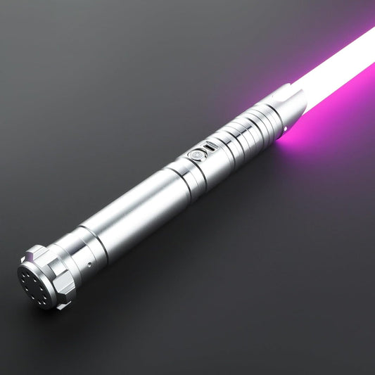 Star Wars No. C036 SILVER Xenopixel Combat Lightsaber RGB Replica Chargable - NEXTLEVELUK