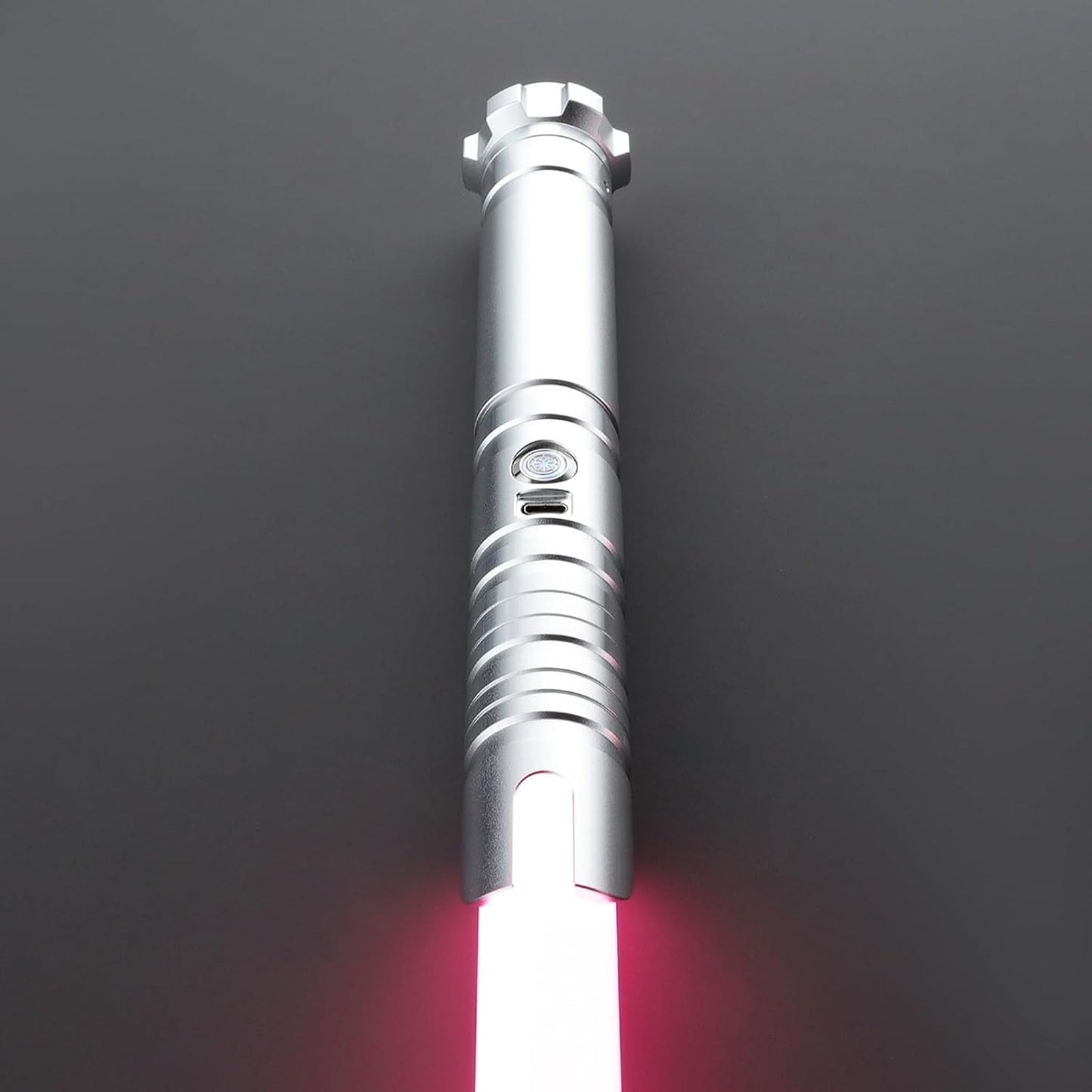Star Wars No. C036 SILVER Xenopixel Combat Lightsaber RGB Replica Chargable - NEXTLEVELUK