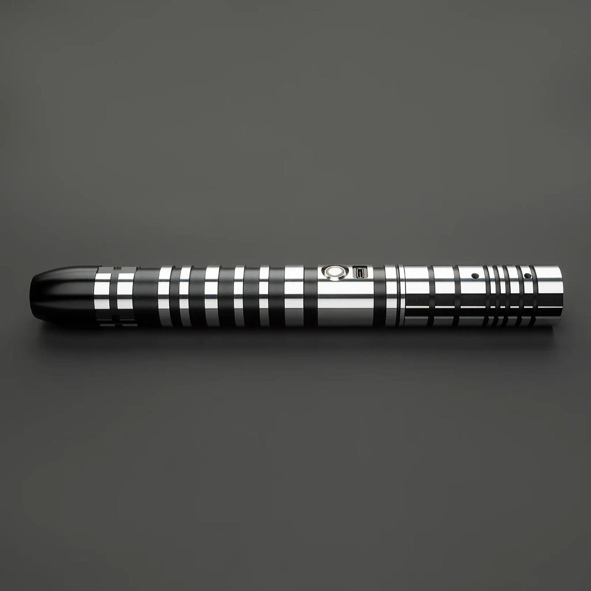 Star Wars No.112 Baselit Black Combat Lightsaber RGB Replica - NEXTLEVELUK