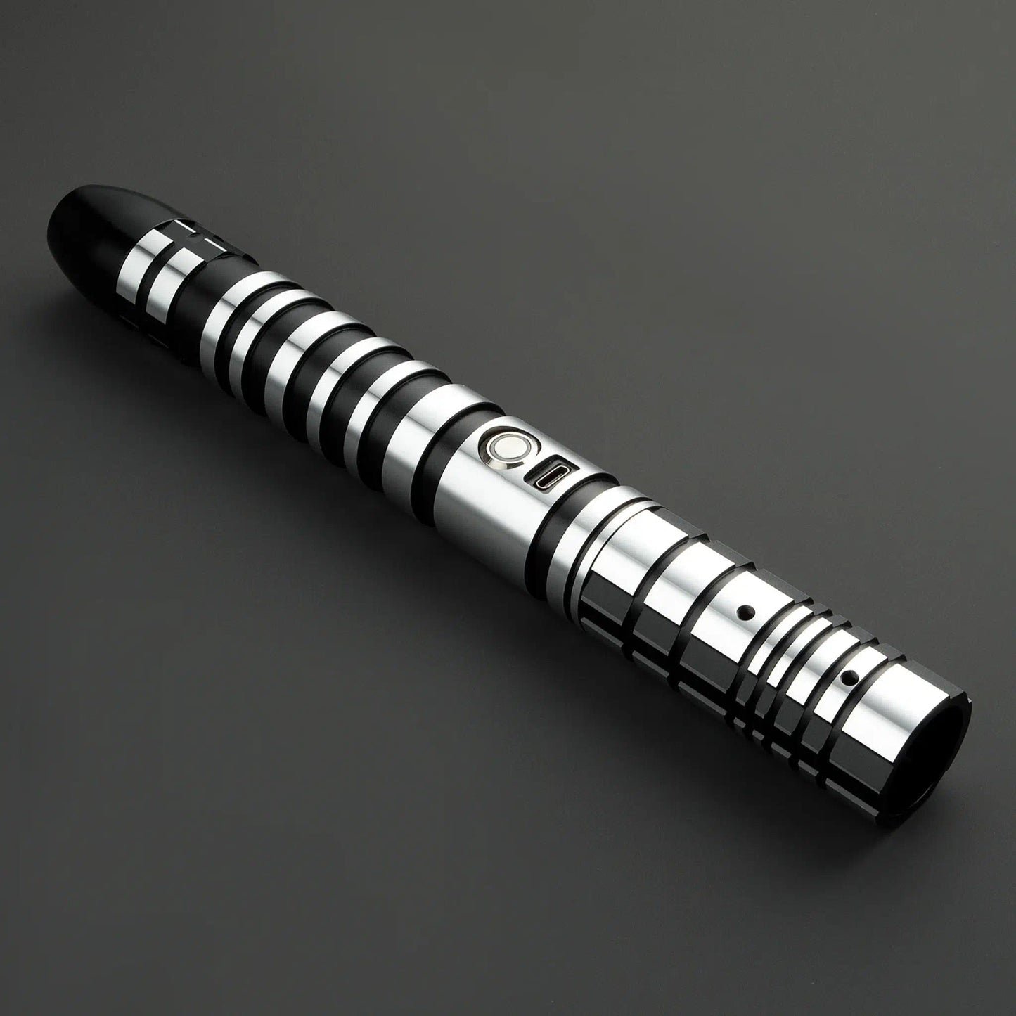 Star Wars No.112 Baselit Black Combat Lightsaber RGB Replica - NEXTLEVELUK