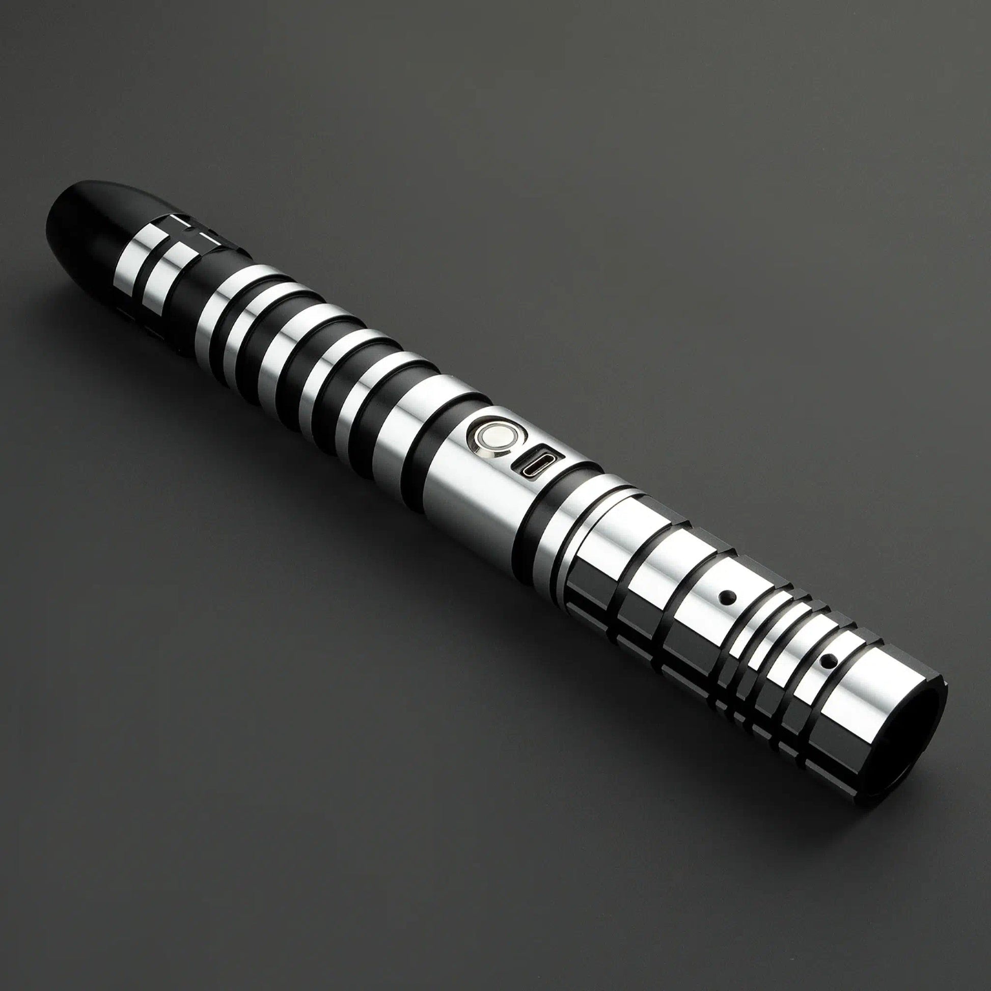Star Wars No.112 Baselit Black Combat Lightsaber RGB Replica - NEXTLEVELUK