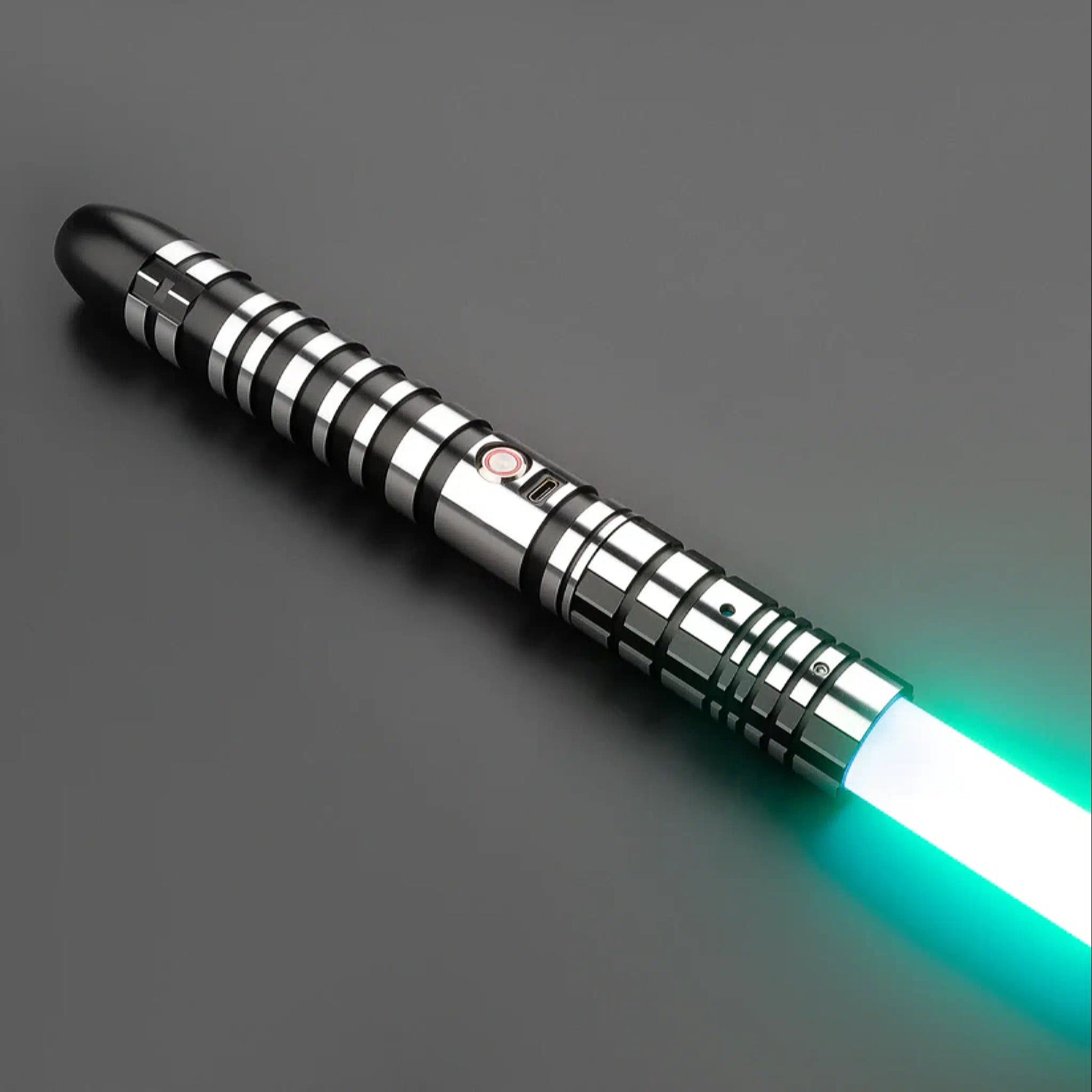 Star Wars No.112 Baselit Black Combat Lightsaber RGB Replica - NEXTLEVELUK