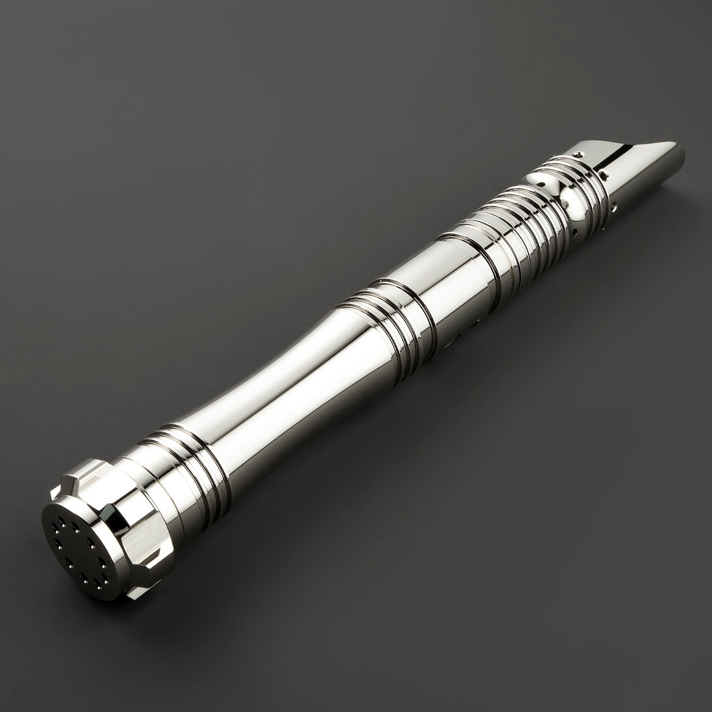 Star Wars No.117 Baselit Silver Combat Lightsaber RGB Replica - NEXTLEVELUK