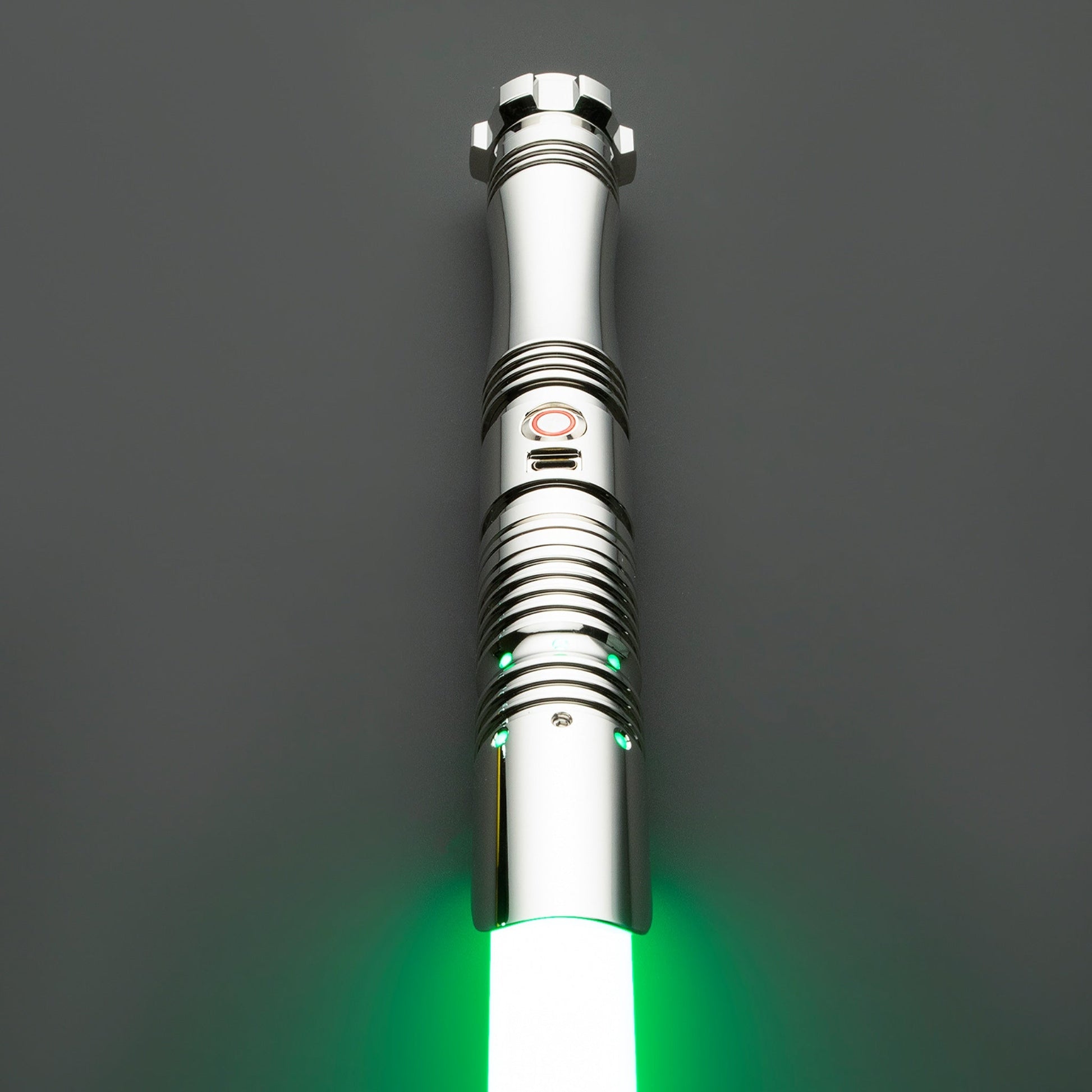 Star Wars No.117 Baselit Silver Combat Lightsaber RGB Replica - NEXTLEVELUK