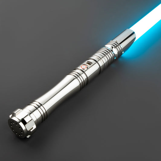 Star Wars No.117 Xenopixel Silver Combat Lightsaber RGB Replica - NEXTLEVELUK