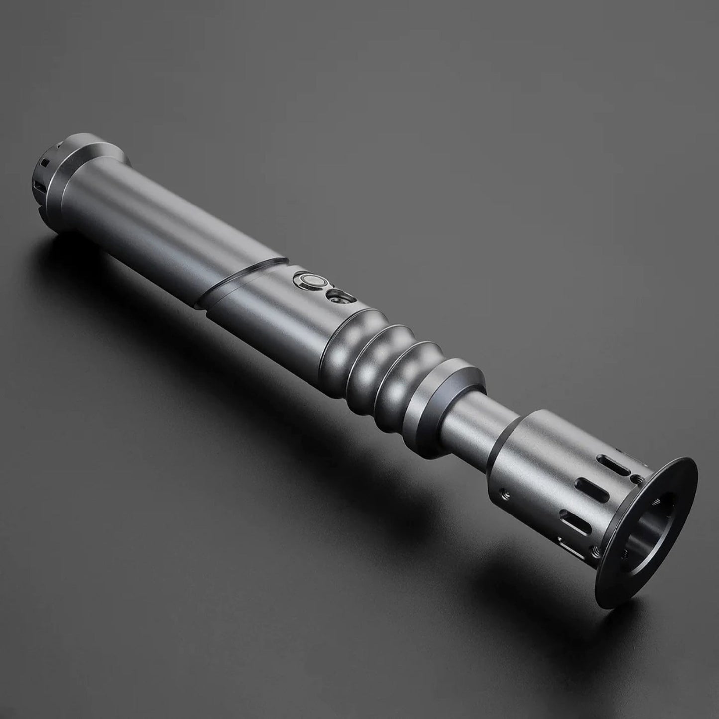 Star Wars No.132 Baselit Grey Combat Lightsaber RGB Replica (No 24 Base) - NEXTLEVELUK