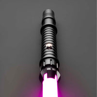 Star Wars No.133 Baselit Combat Lightsaber RGB Black Replica (No 27 Base) - NEXTLEVELUK