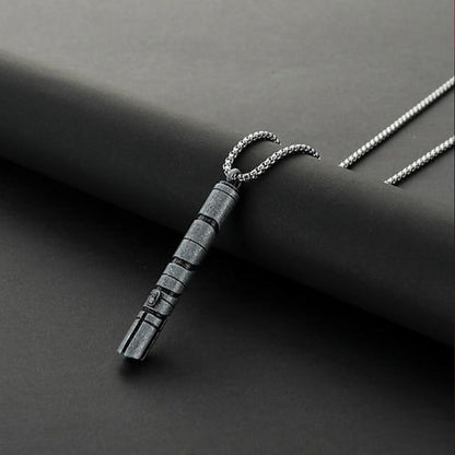 Lightsaber Hilt Stainless Steel Necklace