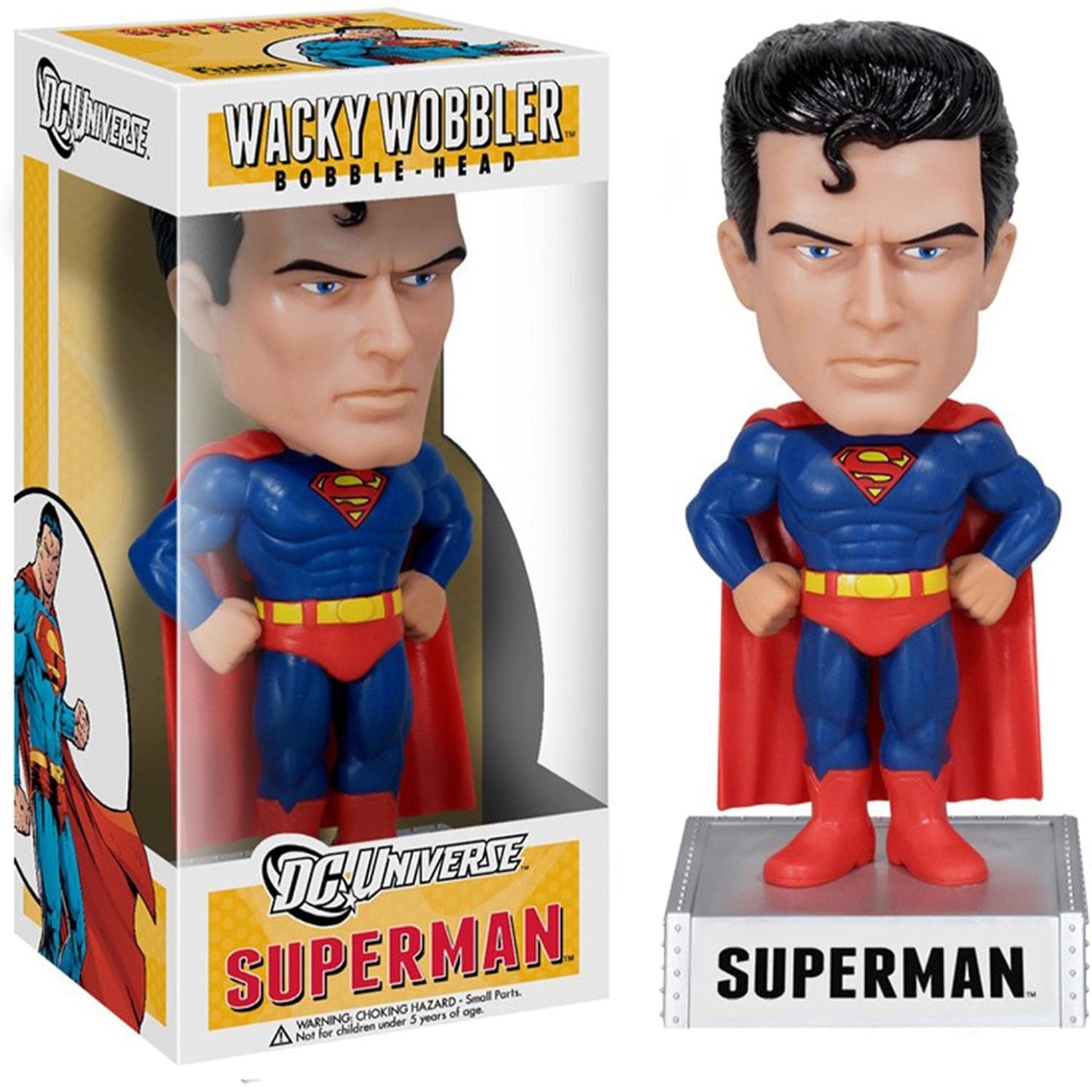 DC Universe Superman Wacky Wobbler Funko Vinyl Figure DAMAGED
