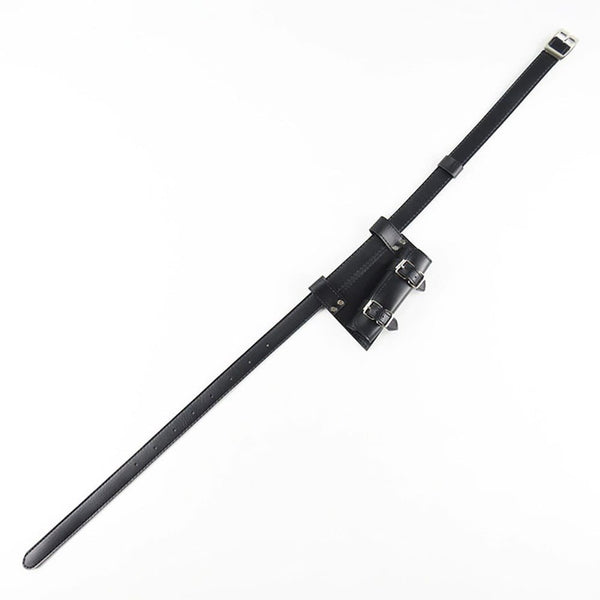 Sword Sheath Belt for Prop Replicas (Single) Cosplay Sword Black PVC