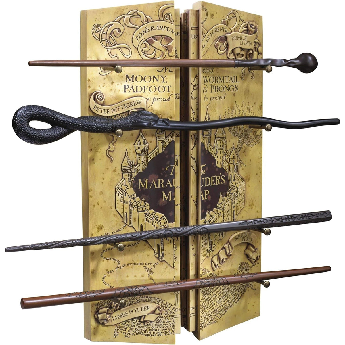 The Noble Collection Harry Potter Marauders Wand Set With Display Stand - NEXTLEVELUK