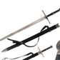 The Witcher 3 Geralt's Silver Horizontal Guard Wolf Pommel Metal Sword - NEXTLEVELUK