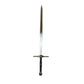 The Witcher 3 Geralt's Silver Horizontal Guard Wolf Pommel Metal Sword - NEXTLEVELUK