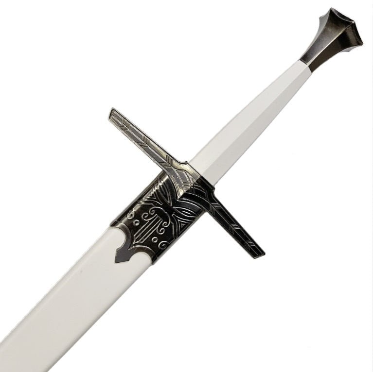 The Witcher TV Series Geralt of Rivia White Metal Sword - NEXTLEVELUK