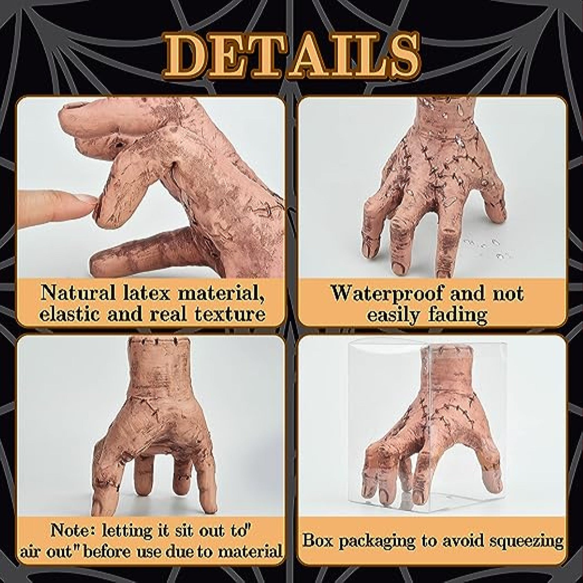 Thing Hand Latex Prop from Wednesday Doll XCY - SZ001 - NEXTLEVELUK