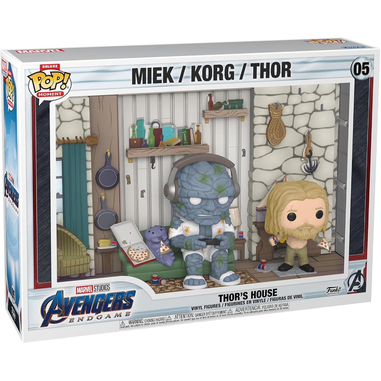 Avengers Endgame Thor's House Funko Pop! Moments Deluxe Vinyl Figure DAMAGED BOX