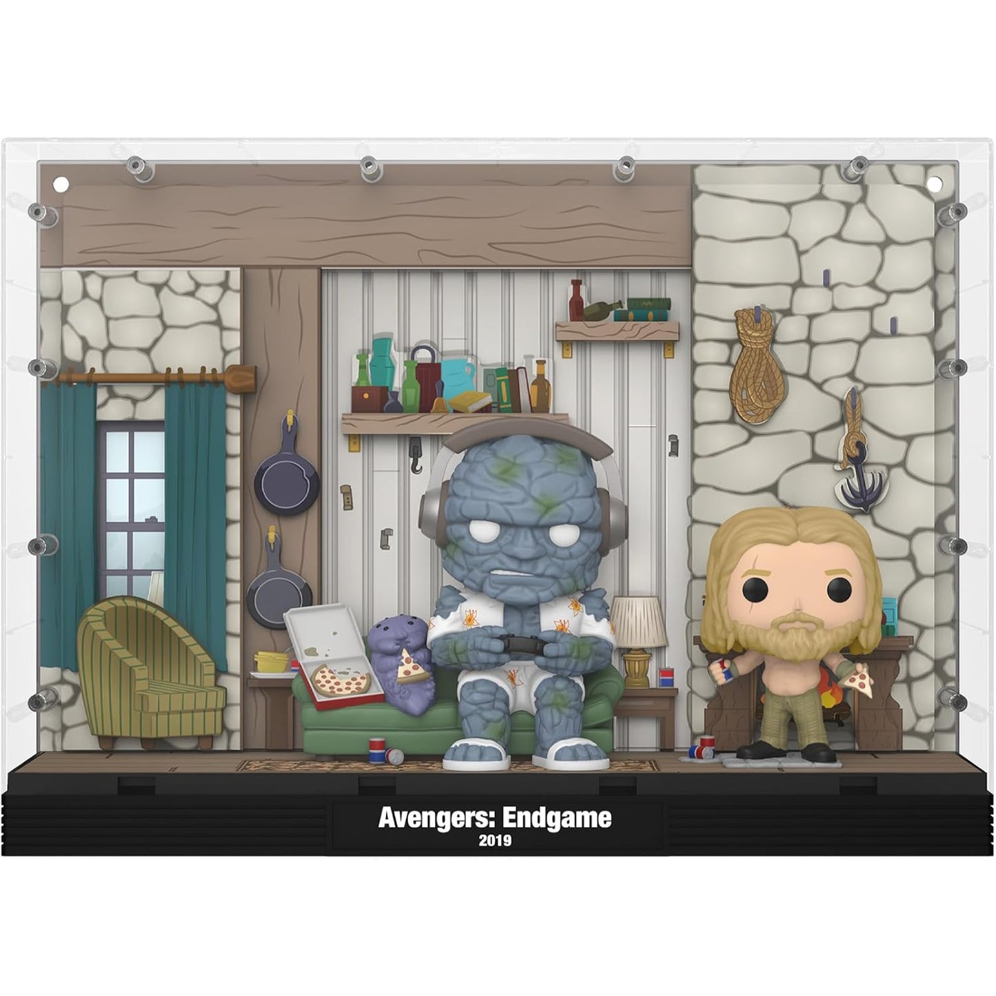 Avengers Endgame Thor's House Funko Pop! Moments Deluxe Vinyl Figure DAMAGED BOX