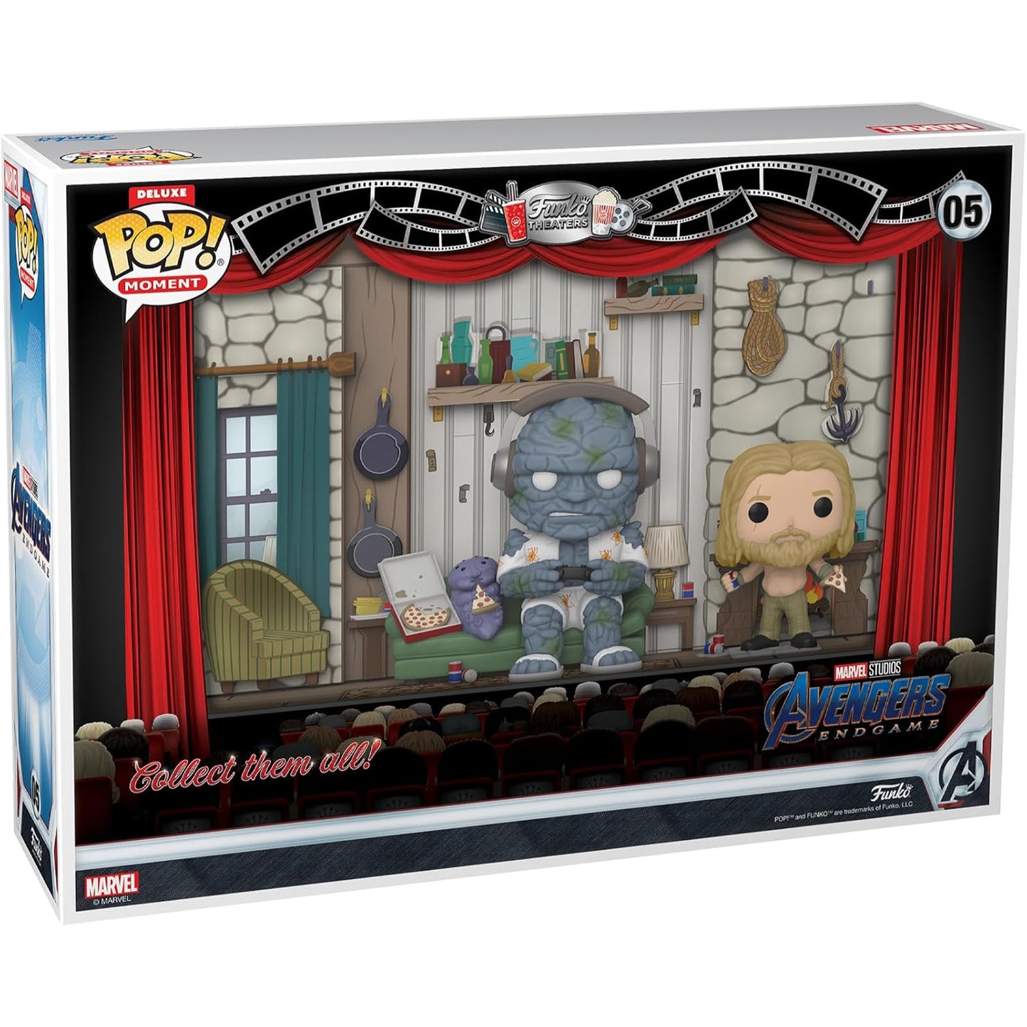 Avengers Endgame Thor's House Funko Pop! Moments Deluxe Vinyl Figure DAMAGED BOX