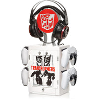 Numskull Official Transformers LED Light Gaming Locker, Controller Holder & Headset Stand