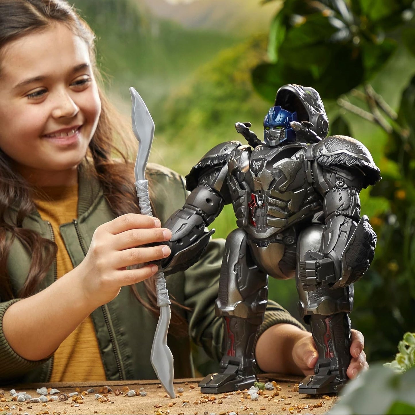 Transformers Rise of the Beast Command Convert Animatronic Optimus Primal Figure - NEXTLEVELUK
