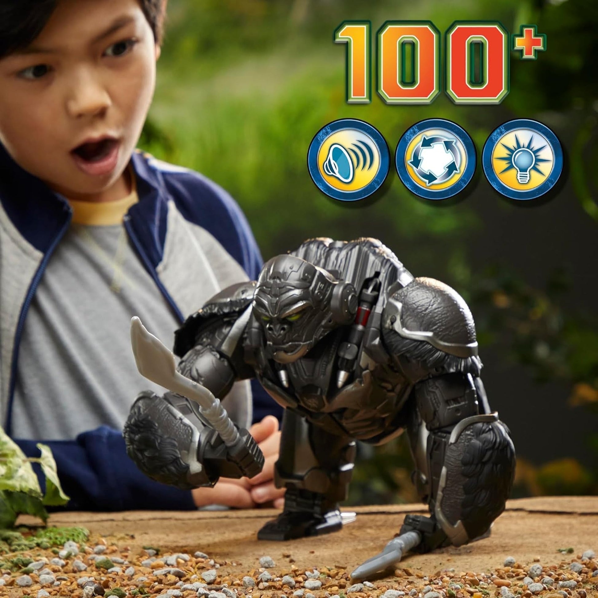 Transformers Rise of the Beast Command Convert Animatronic Optimus Primal Figure - NEXTLEVELUK