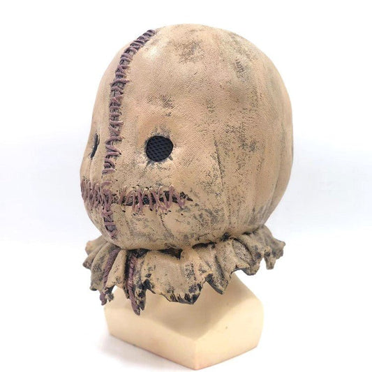 Trick R' Treat Sam Latex Mask Horror Scarecrow Cosplay Replica - NEXTLEVELUK