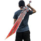 Genshin Impact Wolf Gravestone Wooden Cosplay Sword JT11301