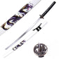 White Black & Purple Dragon Samurai Metal Katana Sword