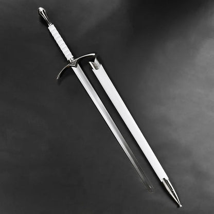 Lord of the Rings Gandalf's Glamdring Wizard White Metal Sword