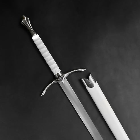Lord of the Rings Gandalf's Glamdring Wizard White Metal Sword