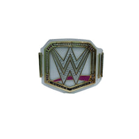 WWE Women's Champions Belt White 6MM Diecast Plate