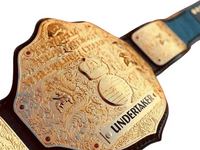 WWE Big Gold Heavyweight Championship Replica Title Belt Undertaker 6MM Plate
