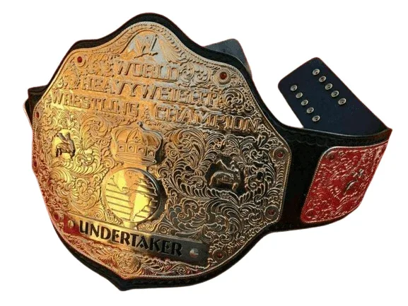 WWE Big Gold Heavyweight Championship Replica Title Belt Undertaker 6MM Plate
