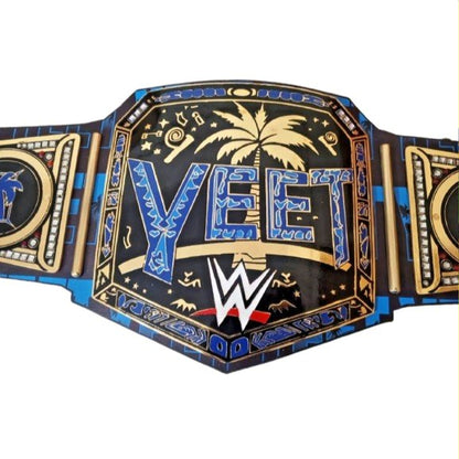 WWE YEET Jey Uso Championship Title Wrestling Belt 6MM Diecast Plate