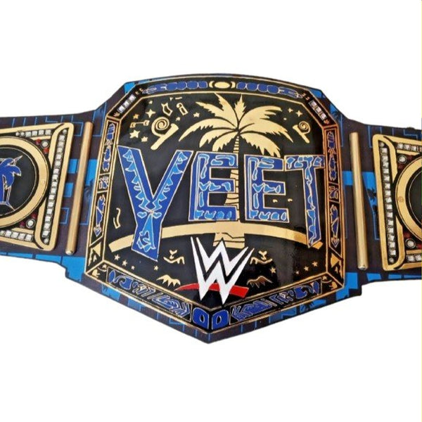 Custom YEET Jey Uso Championship Title Belt – Limited Edition Fan Collectible 6MM Diecast Plate