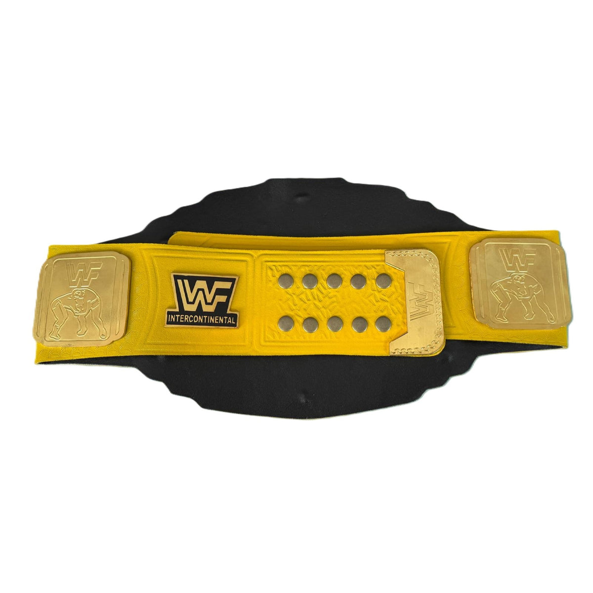 WWE Yellow New IC Intercontinental Championship Ultimate Warrior Replica Wrestling Title Belt 4MM Brass Plate
